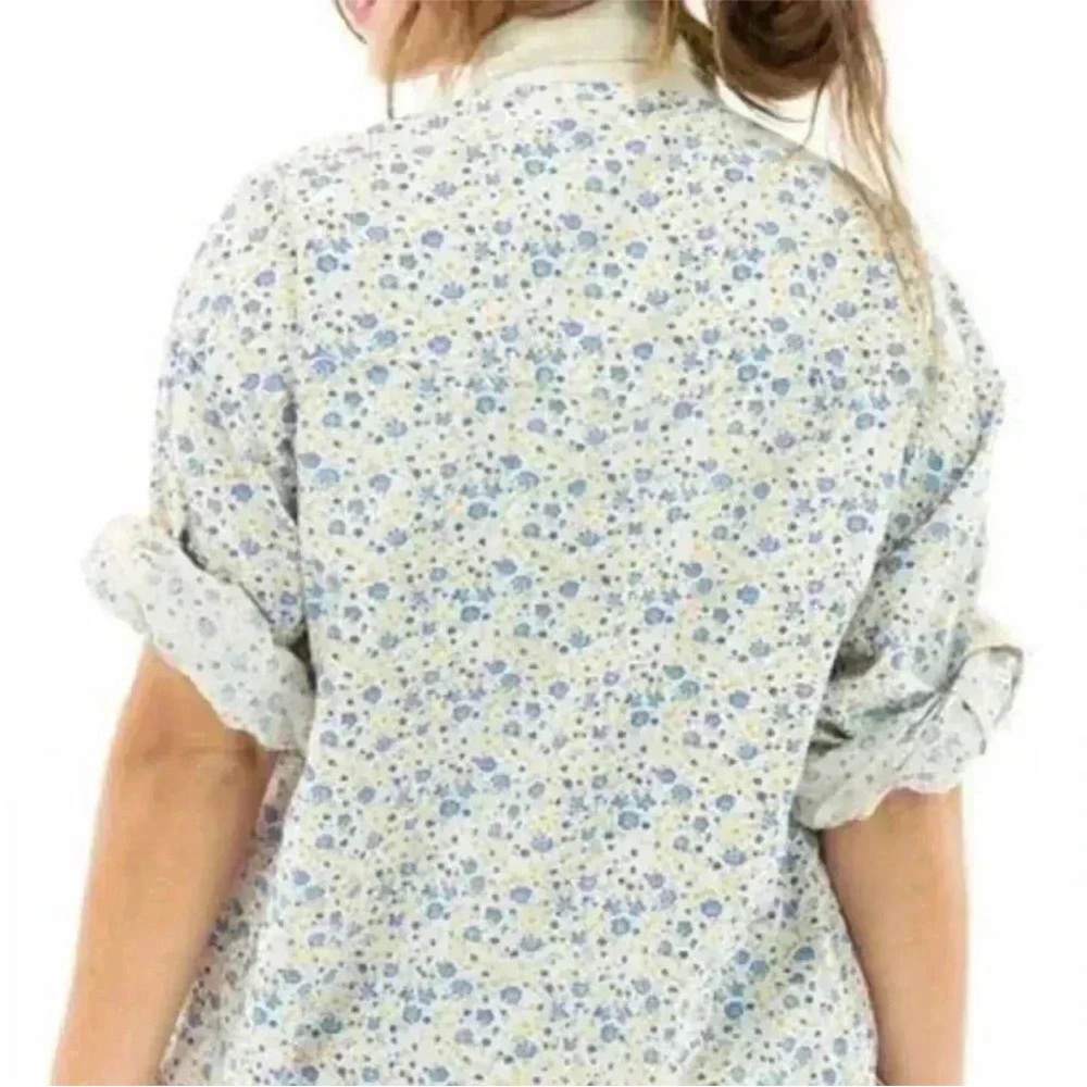 NWOT Magnolia Pearl 100% Cotton Printed
Oversized Boyfriend Shirt Bluebella OS - Picture 3 of 15